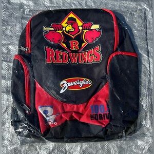 Rochester Red Wings MiLB Minor League Baseball Black/Red Zwiegles KIDS Backpack